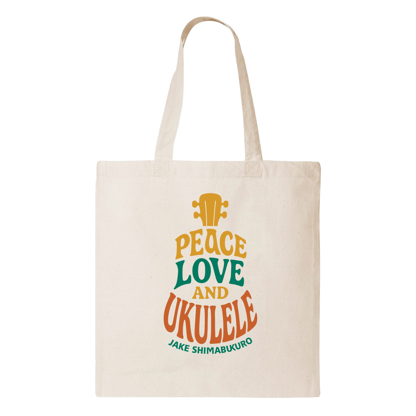 NEW Peace Love Ukulele Tote Bag