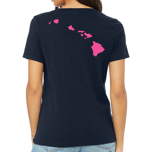 Peace Love & Ukulele Women's V-Neck T-Shirt